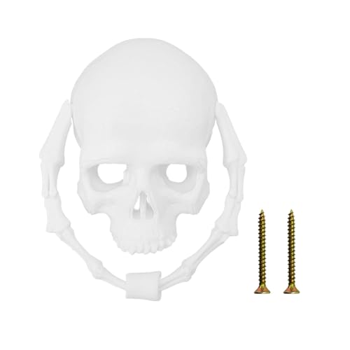 Folpus Halloween-Türklopfer mit Totenkopf-, Dekoration für die Haustür, wasserdicht, gruselig, dekoratives Wandbehang-Schild für Club, Laden, Bar Folpus Halloween-Türklopfer mit Totenkopf-, Dekoration für die Haustür, wasserdicht, gruselig, dekoratives Wandbehang-Schild für Club, Laden, Bar von Folpus