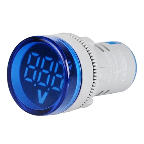 Folpus Hochwertiges Spannungsmessgerät mit LED-Anzeige, 12-500V, Blau von Folpus