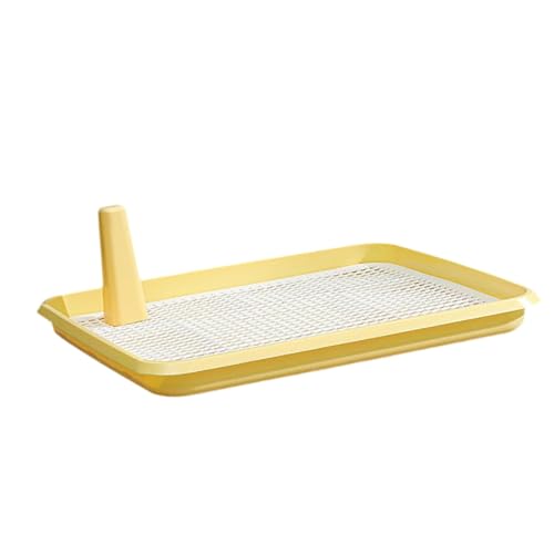 Folpus Hundestreu Hund Töpfchen Tablett Pet Training Pad Badezimmer für Home Apartment Schlafsaal, Gelb von Folpus