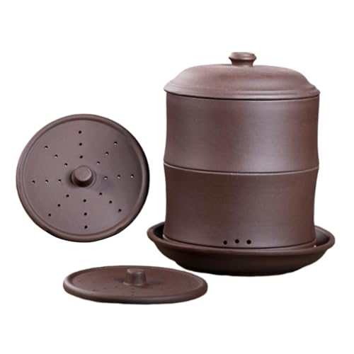 Folpus Jar Pflanzung Container Lila Ton Keimung Platte, Lila von Folpus