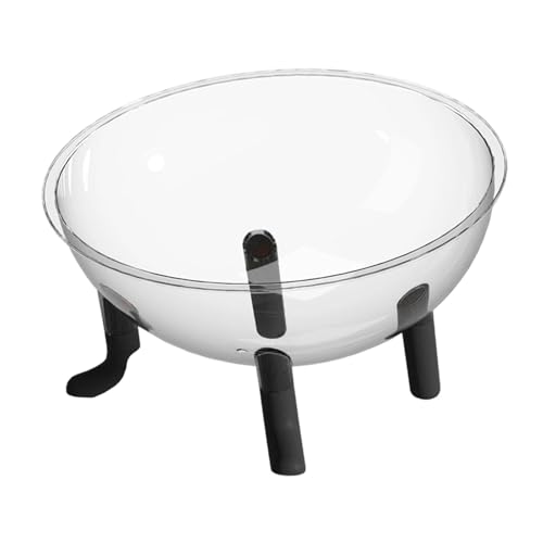 Folpus Katzenbett für Haustiere, Raumkapsel, Katzenhaus, leicht, erhöhte Acrylkuppel, leicht zu reinigen, Geschenk, Ornament, Kätzchen, Schlafnest, Schwarz von Folpus