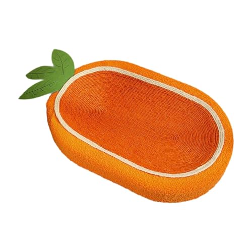 Folpus Katzenkratzbrett, Kätzchenbett, ovales Katzenkratzbrett, Kratzbrett für Spielen im Innenbereich von Folpus