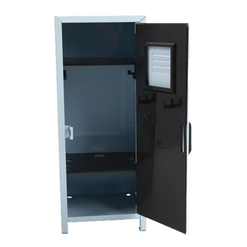 Folpus Kleiner Schreibtisch-Schließfach, Schreibtischschrank, dekorative Miniatur-Box, Schreibtisch-Aufbewahrungs-Organizer für Karten, Schlüssel, Puppen, Blau Folpus Kleiner Schreibtisch-Schließfach, Schreibtischschrank, dekorative Miniatur-Box, Schreibtisch-Aufbewahrungs-Organizer für Karten, Schlüssel, Puppen, Blau von Folpus
