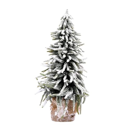 Folpus Künstlicher Weihnachtsbaum, Kiefernbaum, Miniatur-Schneebaum für Büro, Neujahr, Party, Weihnachten, 50cm von Folpus