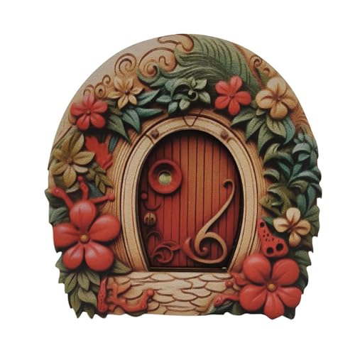 Folpus Miniatur Feengarten Zubehör, Holzobjekte, Feentür für Bäume, Dekoration Im Freien, Style B Folpus Miniatur Feengarten Zubehör, Holzobjekte, Feentür für Bäume, Dekoration Im Freien, Style B von Folpus