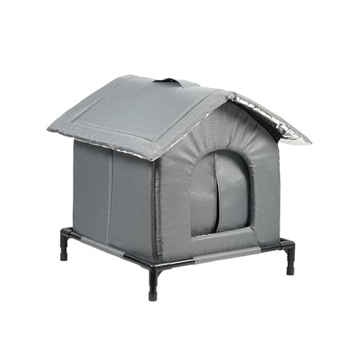 Folpus Outdoor-Katzenhaus, Heimtierbedarf, Katzenunterstand, Streunende Katzen, Unterschlupf für den für Winter im Hinterhof, L von Folpus