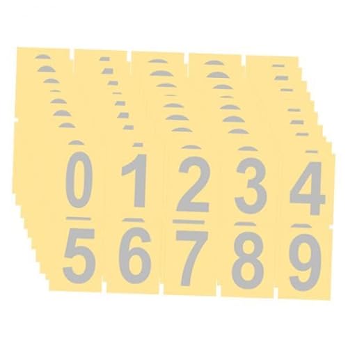 Folpus Reflektierende Briefkastennummern, Briefkastenaufkleber, Heimdekoration, kreative reflektierende Adressnummern für Haus, Geschäft, Mülleimer, 8.8cmx5cm von Folpus