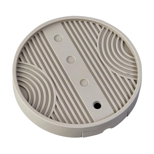 Folpus Rollbarer Pflanzenständer, Topfhalter für den Innenbereich, robuste Unterstützung, Blumentopfhalter, Drainageschale mit unsichtbaren Rollen für den, Khaki von Folpus