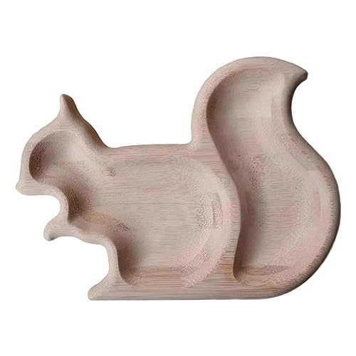 Folpus Snack-Servierschale, Nuss-Snackschale, Dessertteller, Pistazienschale, Serviertablett aus Holz für Edamame-, Süßigkeiten, Party-Heimdekoration von Folpus