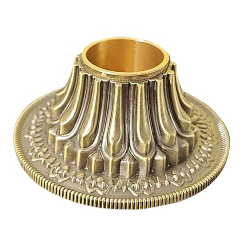 Folpus Gebetsdekoration mit Sockel, tibetischer Gebetsradsockel aus Metall, Tischdekoration mit Halterung handgefertigt für Tibeter oder buddhistische, personalisierte Tischdekoration für Home Office Folpus Gebetsdekoration mit Sockel, tibetischer Gebetsradsockel aus Metall, Tischdekoration mit Halterung handgefertigt für Tibeter oder buddhistische, personalisierte Tischdekoration für Home Office von Folpus