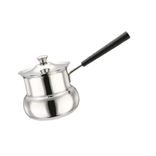 Folpus Türkische Kaffeekanne aus Edelstahl für Induktionskochfelder Universal-Butterwärmer Kanne Kaffeemaschine für Küche, Camping, Trommelform 360ml Folpus Türkische Kaffeekanne aus Edelstahl für Induktionskochfelder Universal-Butterwärmer Kanne Kaffeemaschine für Küche, Camping, Trommelform 360ml von Folpus