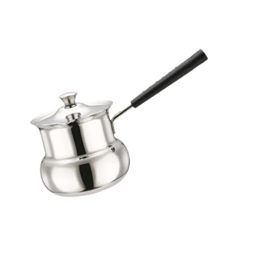 Folpus Türkische Kaffeekanne aus Edelstahl für Induktionskochfelder Universal-Butterwärmer Kanne Kaffeemaschine für Küche, Camping, Trommelform 540ml Folpus Türkische Kaffeekanne aus Edelstahl für Induktionskochfelder Universal-Butterwärmer Kanne Kaffeemaschine für Küche, Camping, Trommelform 540ml von Folpus