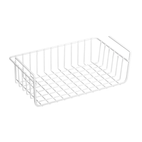 Folpus Under Shelf Storage Basket, Hängekorb Metallkorb unter Schrank hängenden Korb Organisator für Küche, Bad, Büro, Speisekammer, Schrank, Weiß 36 x 23 cm Folpus Under Shelf Storage Basket, Hängekorb Metallkorb unter Schrank hängenden Korb Organisator für Küche, Bad, Büro, Speisekammer, Schrank, Weiß 36 x 23 cm von Folpus