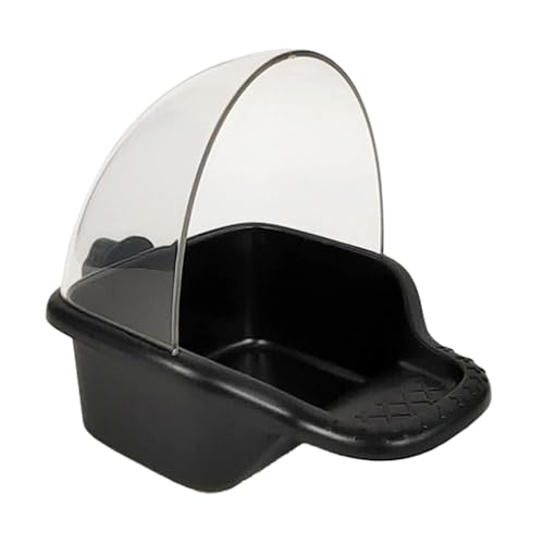 Folpus Vogelfutterspender für Käfig, hängender Futterkasten, halbgeschlossener Wasserspender, Käfigzubehör für Wellensittiche, Nymphensittiche, Schwarz Folpus Vogelfutterspender für Käfig, hängender Futterkasten, halbgeschlossener Wasserspender, Käfigzubehör für Wellensittiche, Nymphensittiche, Schwarz von Folpus