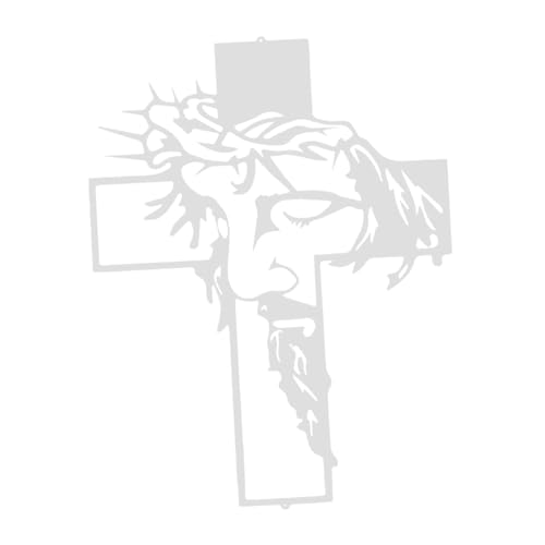 Folpus Wandskulptur, auferstandene Statue, Miniatur, christliches Kruzifix, Hängedekoration für Geschenke, Schlafzimmer, Zuhause, Weiß Folpus Wandskulptur, auferstandene Statue, Miniatur, christliches Kruzifix, Hängedekoration für Geschenke, Schlafzimmer, Zuhause, Weiß von Folpus