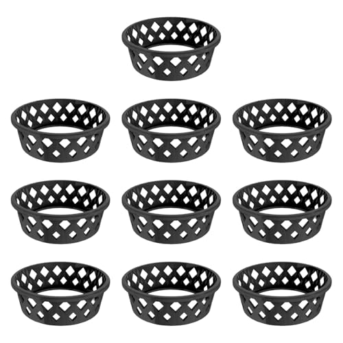 Folpus Wassermelonenfixierring Durian Display Anti Roll Anzeigeständer Robuster Tablett Wassermelonenschutzständer, Schwarz von Folpus