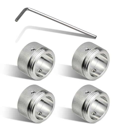 Folzirt 4pcs M30x1.5 304 Edelstahl Heizkörperthermostat Adapter für Ra, Rav, Ravl-ventil, Innendurchmesser 22mm Heizung Thermostatkopf mit Sechskantschlüssel,Heizkörper Zubehör von Folzirt