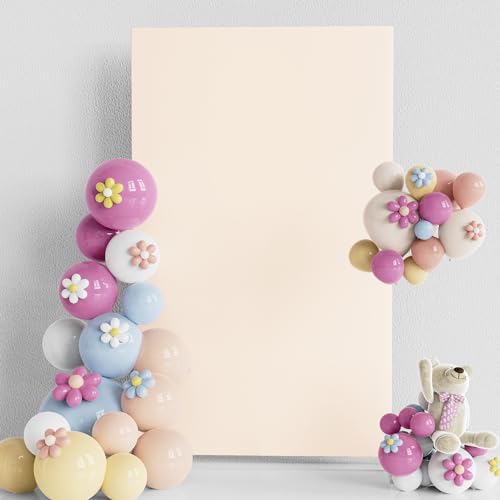 Fomcet Hochzeitsbogen-Abdeckung, Beige, 1,8 m x 1,2 m, quadratisch, Spandex, für Geburtstag, Party, Babyparty, Jahrestag, Bogenständer, Dekoration Fomcet Hochzeitsbogen-Abdeckung, Beige, 1,8 m x 1,2 m, quadratisch, Spandex, für Geburtstag, Party, Babyparty, Jahrestag, Bogenständer, Dekoration von Fomcet