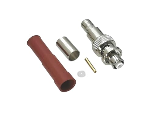 10 Stück Stecker RP-BNC Stecker SHV 5000 V Hochspannungs-HF-Koaxialadapter for RG5 RG6 RG59 von FonFou