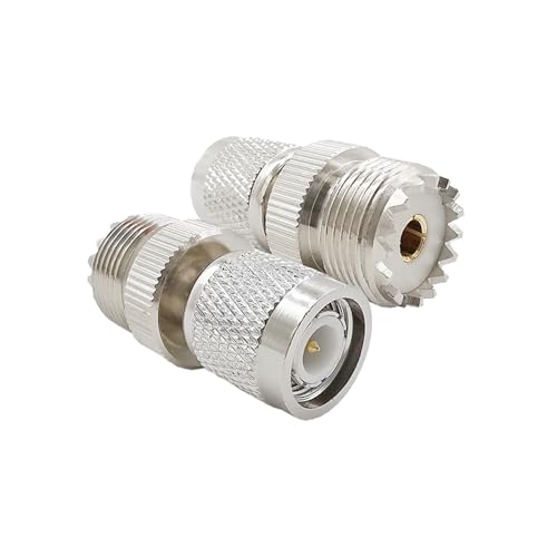 2 Stück UHF SO239 SO-239 Buchse auf TNC-Stecker Gerader RF-Koaxialstecker-Adapter for Antennen WiFi 2 Stück UHF SO239 SO-239 Buchse auf TNC-Stecker Gerader RF-Koaxialstecker-Adapter for Antennen WiFi von FonFou