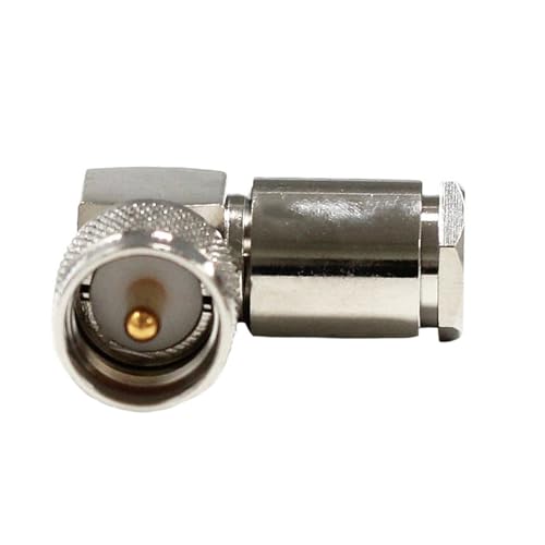 2 Stück UHF-Stecker RF-Koax-Anschluss Lötzinn for LMR400 RG213-Kabel PL-259-Klemmentyp rechtwinkliger Adapter von FonFou