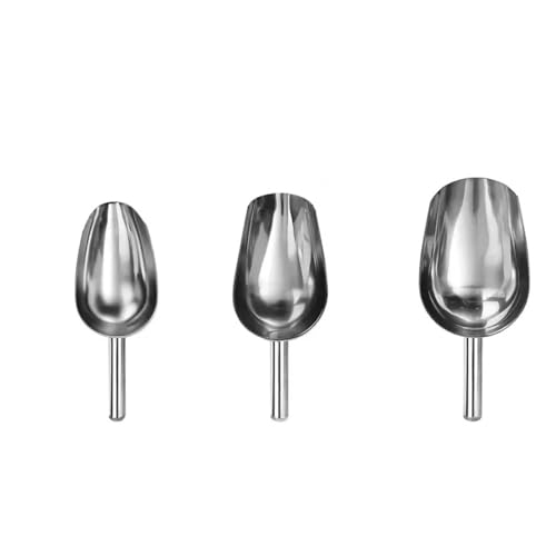 1/3PCS Edelstahl Eis Schaufel Multifunktionale Lebensmittel Messlöffel Getreide Kaffee Zum Halten von Eis(Mixed Size) von FonHNDG