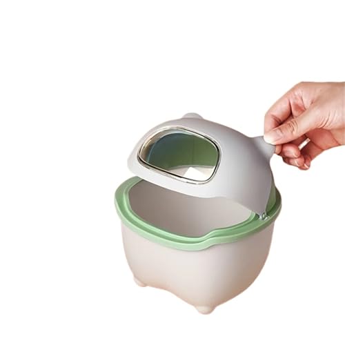 1 x Schreibtisch-Mülleimer for Bürotische, zur Aufbewahrung von Müll, Bürobedarf Für Desktop-Müll(Green) von FonHNDG