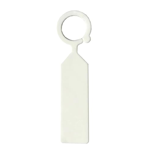 100 stücke Garten Pflanzen Tag Ring Haken Baum Marker Zeichen Kunststoff Wasserdicht Re-Verwendbare Label Zur Erfassung von Pflanzennamen(White) von FonHNDG