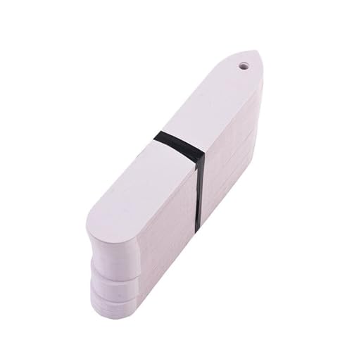 100 stücke Garten Wiederverwendbare Anlage Etiketten Einfarbig Zeichen Tags Wasserdichte Marker Rekord Platte Zur Erfassung von Pflanzennamen(White) von FonHNDG