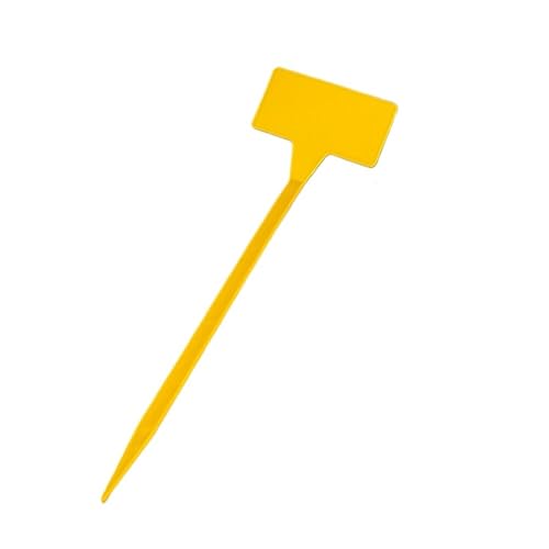 10Pcs Kunststoff Pflanze Etiketten Einfügen Bogen Garten Tag Kindergarten Blume Marker Werkzeug Zur Erfassung von Pflanzennamen(Yellow) von FonHNDG