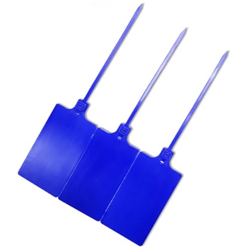 50PCS Erweitern Anlage Label Signage Mit Zwei Loch Kunststoff Dichtungen Können Wiederverwendet Werden Zur Erfassung von Pflanzennamen(Blue) von FonHNDG