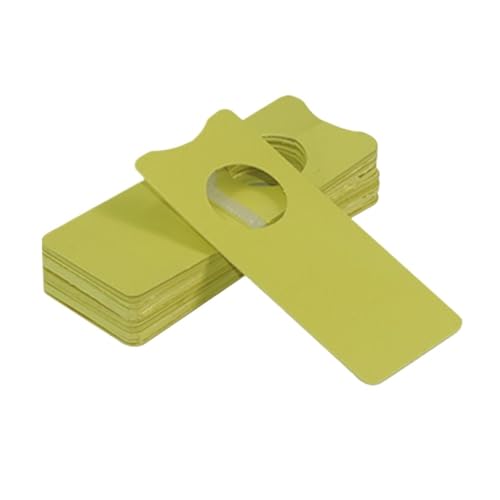 5x2cm Hängen Schnalle Anlage Etiketten Zeichen Stakes Identifikation Karte Garten Dekoration Wasserdicht Zur Erfassung von Pflanzennamen(Yellow) von FonHNDG
