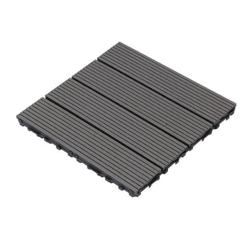 Diy Bodenbelag Wasserdicht Interlocking Composite Decking for Outdoor Garten Balkon Terrasse Für die Verlegung von Böden im Freien(Color9) von FonHNDG