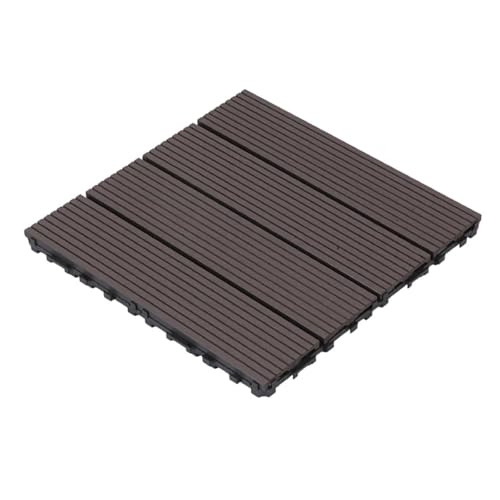 Diy Bodenbelag Wasserdicht Interlocking Composite Decking for Outdoor Garten Balkon Terrasse Für die Verlegung von Böden im Freien(Style5) von FonHNDG
