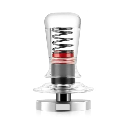 Espresso-Kaffeestampfer, federbelasteter, kalibrierter Tamper mit Premium-Flachboden Zum Zerkleinern von Kaffeepulver(49.5mm) von FonHNDG