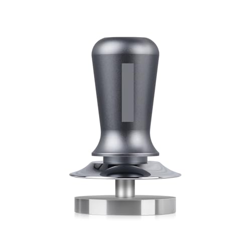 Espresso-Stampfer mit flacher Basis, Premium-Barista-Kaffeestampfer Feder Zum Zerkleinern von Kaffeepulver(5.3cm) von FonHNDG