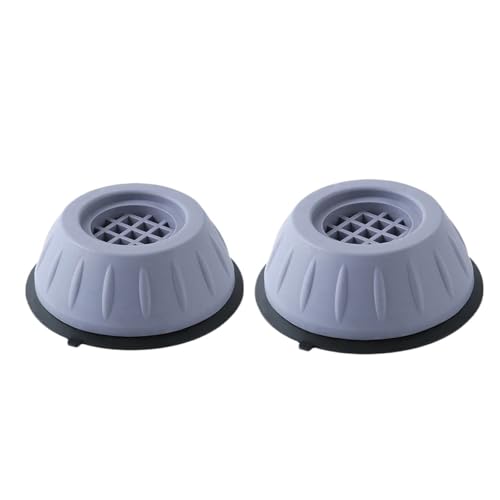 FonHNDG 1-4Pcs Anti Vibration Füße Pads Gummi Matte SlipStop Stille Waschmaschine Kühlschrank Unterstützung Dämpfer Stand Möbel für Waschmaschine, Trockner(Grey 2PCS) von FonHNDG