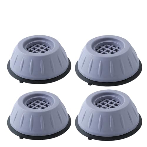 FonHNDG 1-4Pcs Anti Vibration Füße Pads Gummi Matte SlipStop Stille Waschmaschine Kühlschrank Unterstützung Dämpfer Stand Möbel für Waschmaschine, Trockner(Grey 4PCS) von FonHNDG