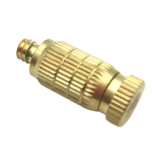 FonHNDG 20 Stücke Nebelkühlung Zerstäubungssprühgeräte Gewinde Luftbefeuchter 0,1-0,8mm Nebel Garten Bewässerung Kühler Nebeldüsen für Garten, Outdoor(0.15mm Nozzle) von FonHNDG