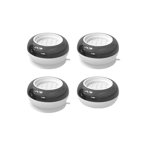 FonHNDG 4/8 Stück Waschmaschine Anti-Vibrations-Pads Möbel Gummifüße Matte SlipStop Silent Universal Kühlschrank Unterstützung Dämpfer Ständer für Waschmaschine, Trockner(White-4Pcs) von FonHNDG