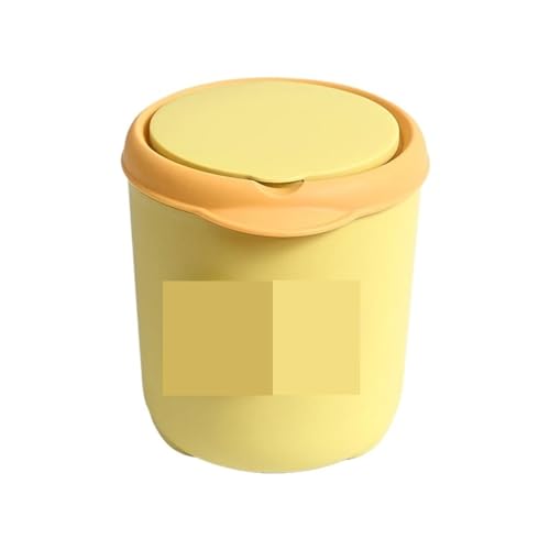 FonHNDG Desktop Mülleimer Kleine Schlafzimmer Nacht Büro Lagerung Eimer Mini mit Deckel Haushalt Für Desktop-Müll von FonHNDG