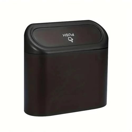 FonHNDG Drückender quadratischer Plastikabfalleimer-Typ Auto Easy Clean Desktop-Abfalleimer Für Desktop-Müll von FonHNDG
