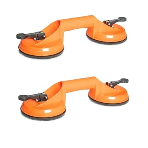 FonHNDG Glas Saugnapf Einzel-Klaue Zwei-Klaue Fliesen Saugnapf for Glas Porzellan Fliesen Starke Saugnäpfe Vakuum Adsorber Befestigung Saugnapf(2claw 2PCS) von FonHNDG