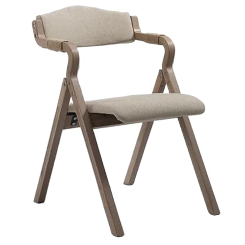 FonHNDG Hölzerner einfacher moderner faltender Esszimmerstuhl-Rückenlehne-Armlehnen-Café-Balkon-Studien-Freizeit-Stuhl-Designer-Stuhl für Wohnzimmer, Essbereich(Color 1) von FonHNDG