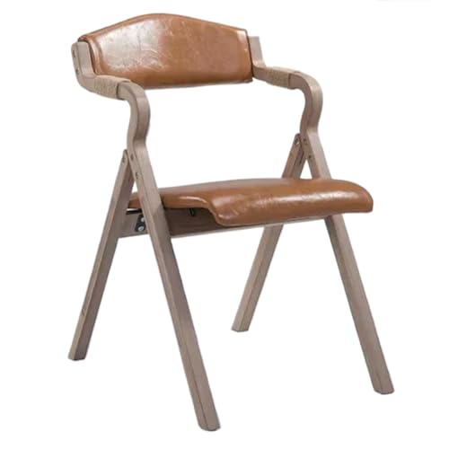 FonHNDG Hölzerner einfacher moderner faltender Esszimmerstuhl-Rückenlehne-Armlehnen-Café-Balkon-Studien-Freizeit-Stuhl-Designer-Stuhl für Wohnzimmer, Essbereich(Color 13) von FonHNDG