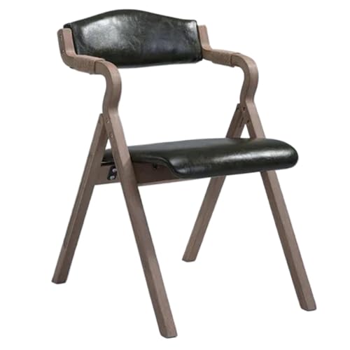 FonHNDG Hölzerner einfacher moderner faltender Esszimmerstuhl-Rückenlehne-Armlehnen-Café-Balkon-Studien-Freizeit-Stuhl-Designer-Stuhl für Wohnzimmer, Essbereich(Color 15) von FonHNDG