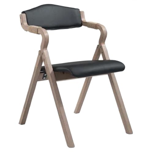 FonHNDG Hölzerner einfacher moderner faltender Esszimmerstuhl-Rückenlehne-Armlehnen-Café-Balkon-Studien-Freizeit-Stuhl-Designer-Stuhl für Wohnzimmer, Essbereich(Color 18) von FonHNDG