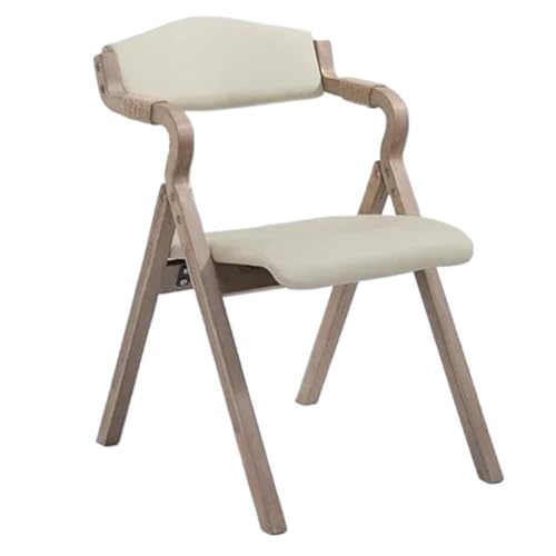 FonHNDG Hölzerner einfacher moderner faltender Esszimmerstuhl-Rückenlehne-Armlehnen-Café-Balkon-Studien-Freizeit-Stuhl-Designer-Stuhl für Wohnzimmer, Essbereich(Color 19) von FonHNDG