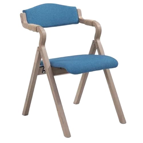FonHNDG Hölzerner einfacher moderner faltender Esszimmerstuhl-Rückenlehne-Armlehnen-Café-Balkon-Studien-Freizeit-Stuhl-Designer-Stuhl für Wohnzimmer, Essbereich(Color 3) von FonHNDG