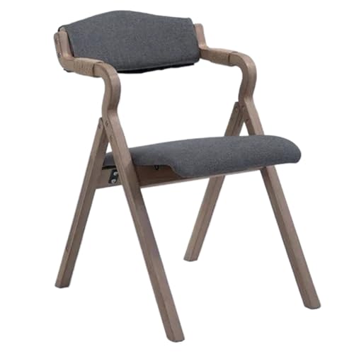 FonHNDG Hölzerner einfacher moderner faltender Esszimmerstuhl-Rückenlehne-Armlehnen-Café-Balkon-Studien-Freizeit-Stuhl-Designer-Stuhl für Wohnzimmer, Essbereich(Color 6) von FonHNDG